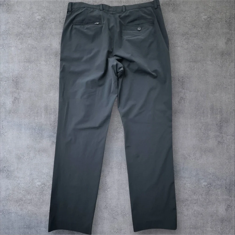 Perry Ellis Golf Performance Pants Men's 33x30 Navy Slim Fit Stretch EUC